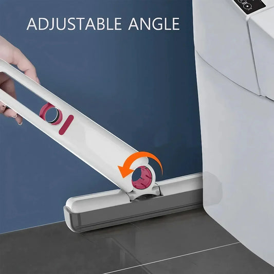 Portable Mini Mop for Glass Cleaning and Toilet Slit Absorbent Mop No Hand Wash Lazy Sponge Household Cleaning Tool