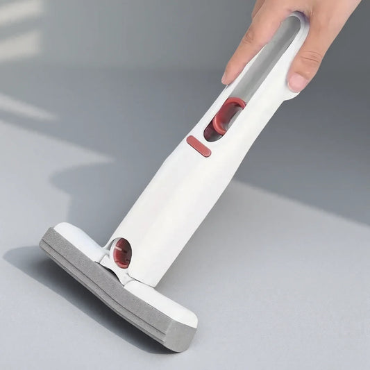Portable Mini Mop for Glass Cleaning and Toilet Slit Absorbent Mop No Hand Wash Lazy Sponge Household Cleaning Tool